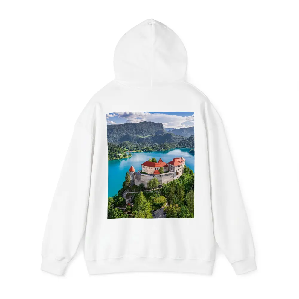 Bled Castle Over Turquoise Alpine Lake Slovenia – Hoodies