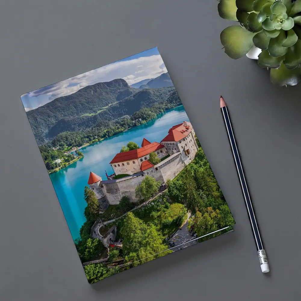 Bled Castle Over Turquoise Alpine Lake Slovenia – Notebooks