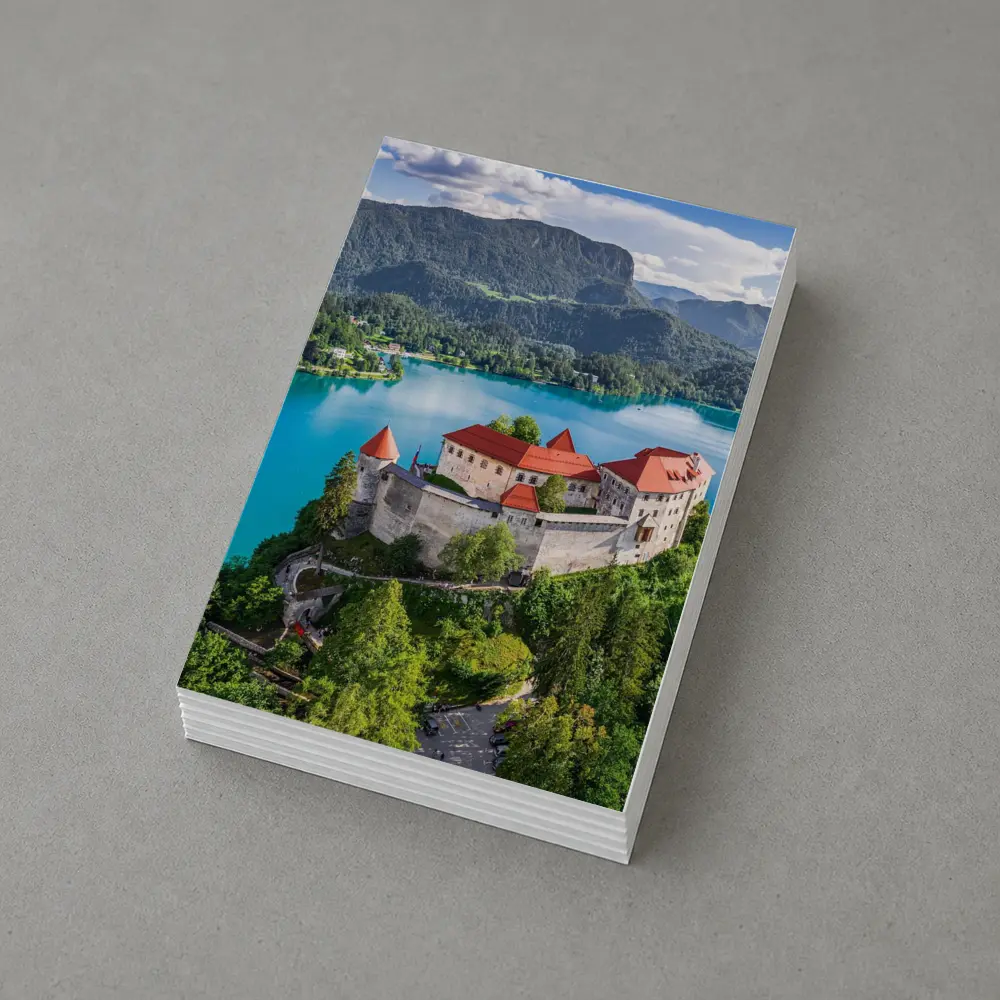 Bled Castle Over Turquoise Alpine Lake Slovenia – Postcards