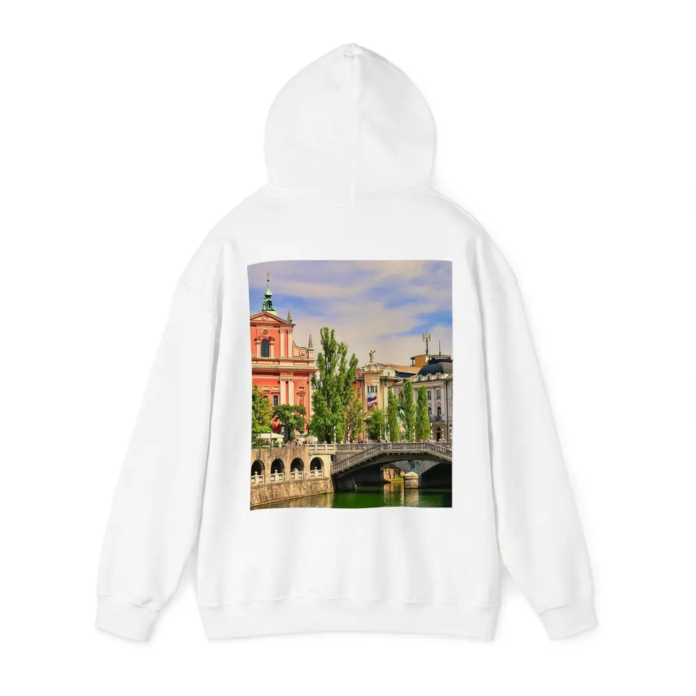 Ljubljana Slovenia Church River Bridge Cityscape – Hoodies