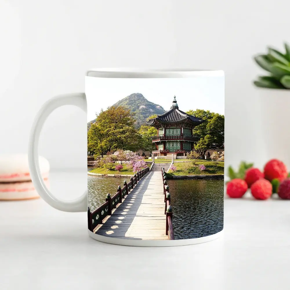 Hyangwonjeong Pavilion Seoul Korea Spring – Mugs