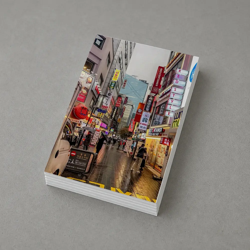 Seoul South Korea Rainy Street Night Scene – Postcards