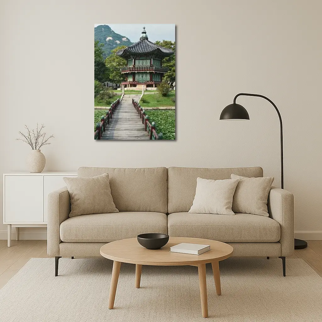 Hyangwonjeong Pavilion Seoul Korea Mountain – Wall Art