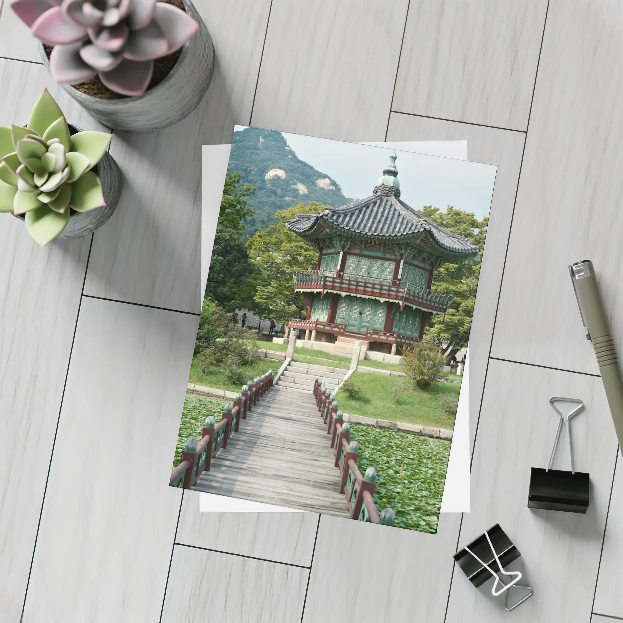 Hyangwonjeong Pavilion Seoul Korea Mountain – Postcards