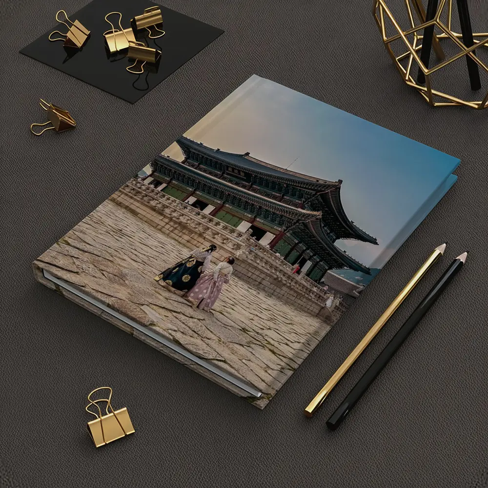 Gyeongbokgung Palace Women Wearing Hanbok Seoul – Notebooks