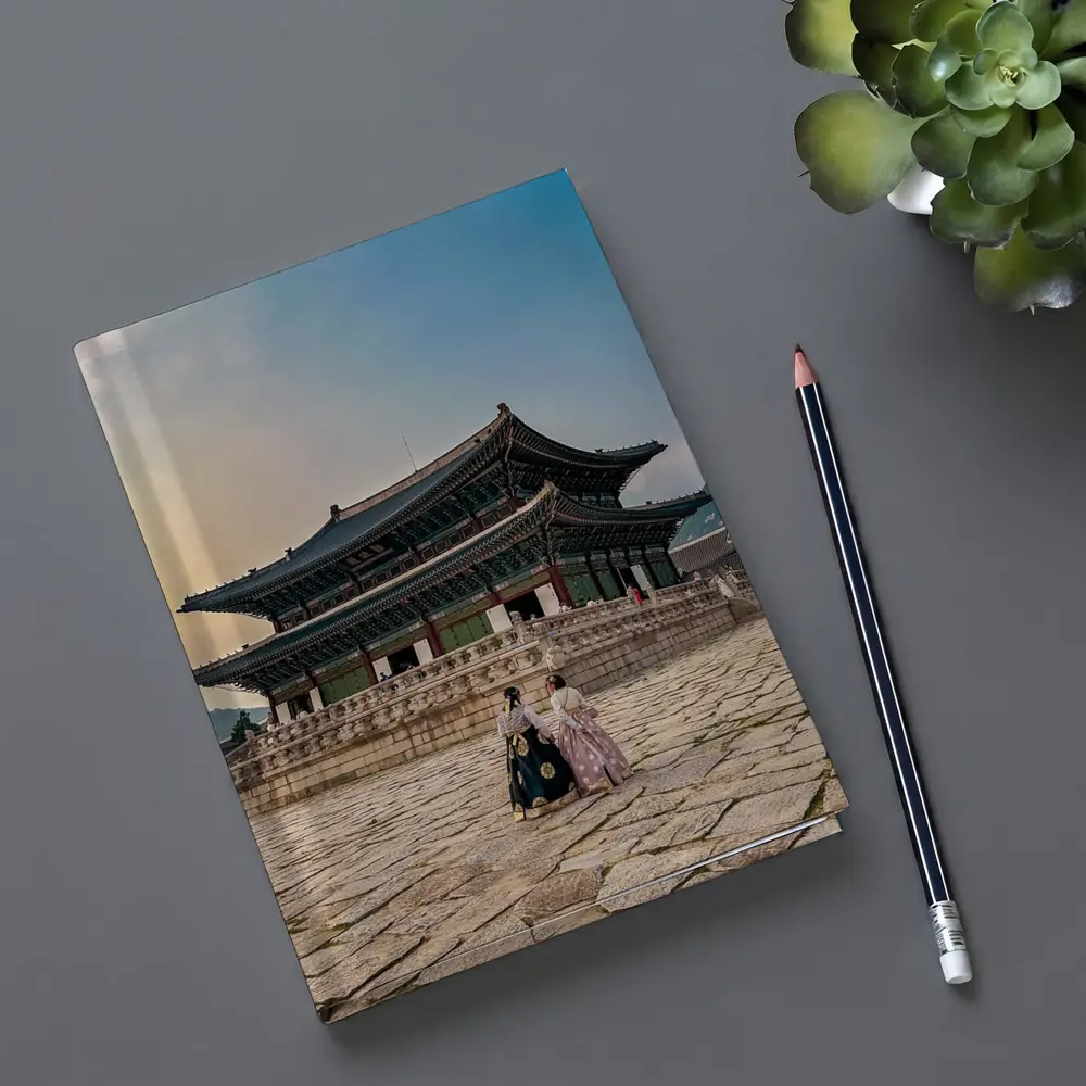 Gyeongbokgung Palace Women Wearing Hanbok Seoul – Notebooks