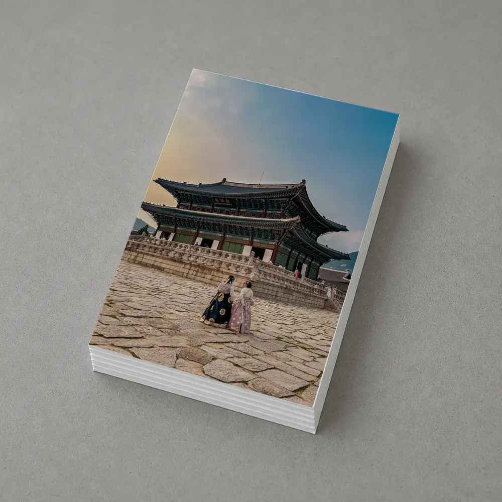 Gyeongbokgung Palace Women Wearing Hanbok Seoul – Postcards