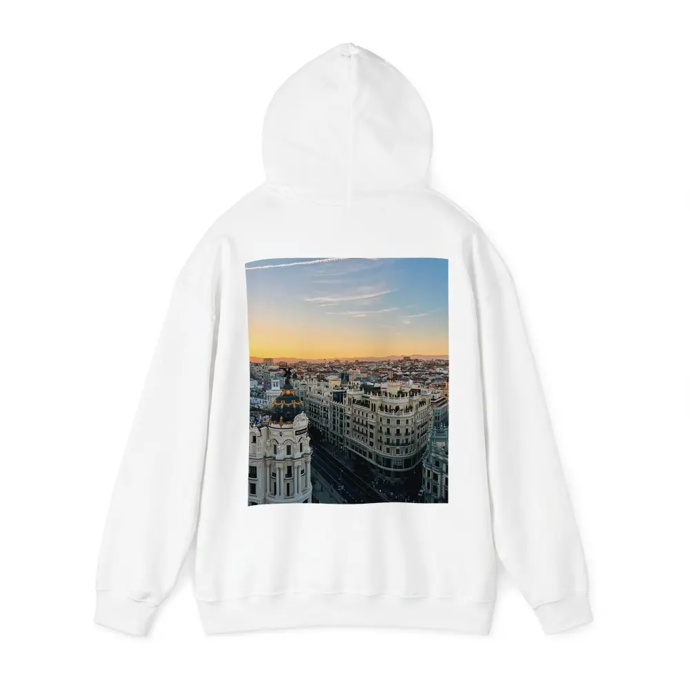 Madrid Gran Via Skyline Sunset View – Hoodies