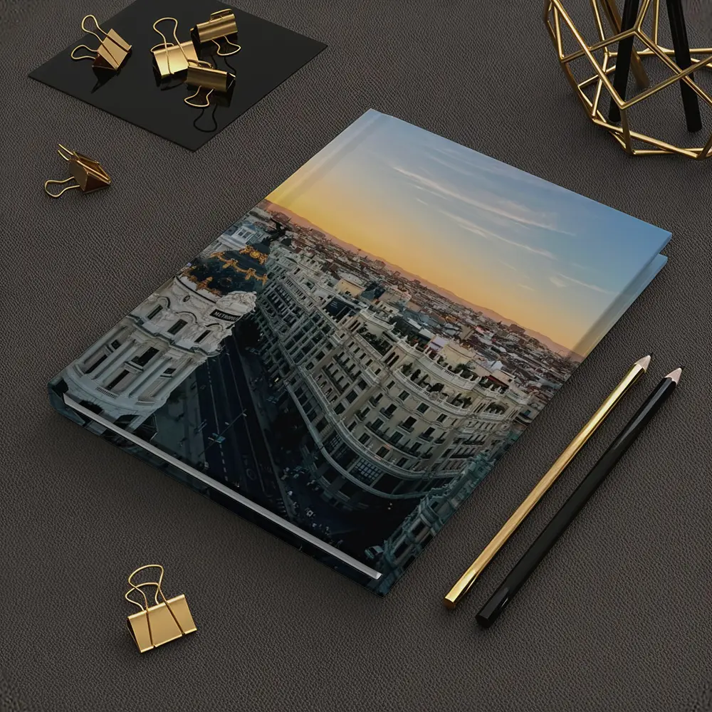 Madrid Gran Via Skyline Sunset View – Notebooks
