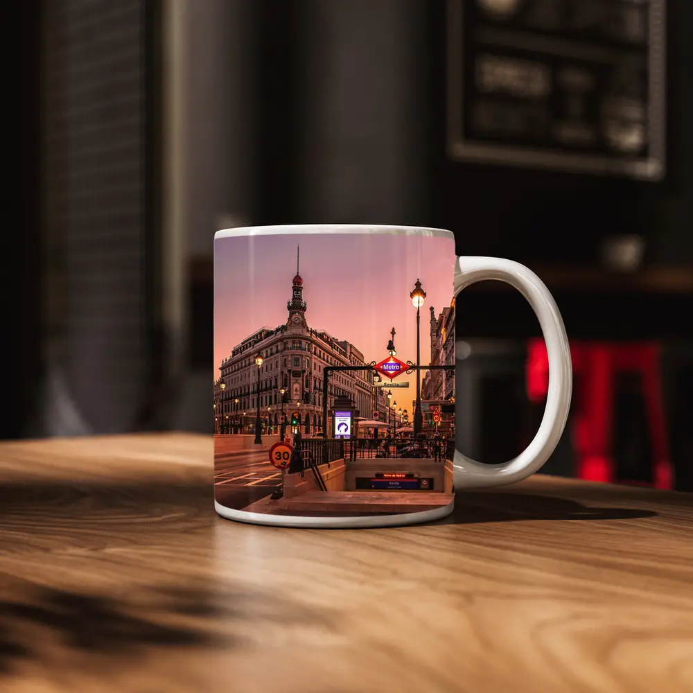 Madrid Metro Sevilla Station Sunset Street – Mugs