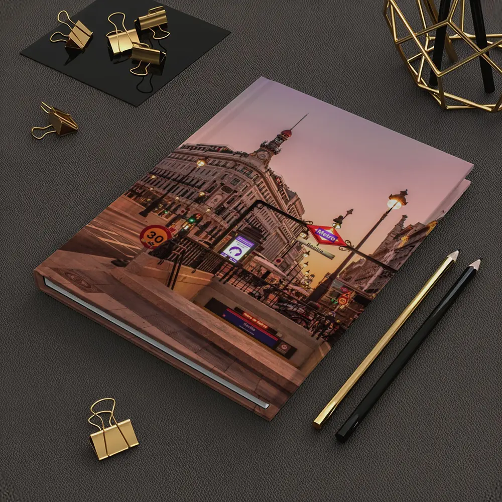 Madrid Metro Sevilla Station Sunset Street – Notebooks