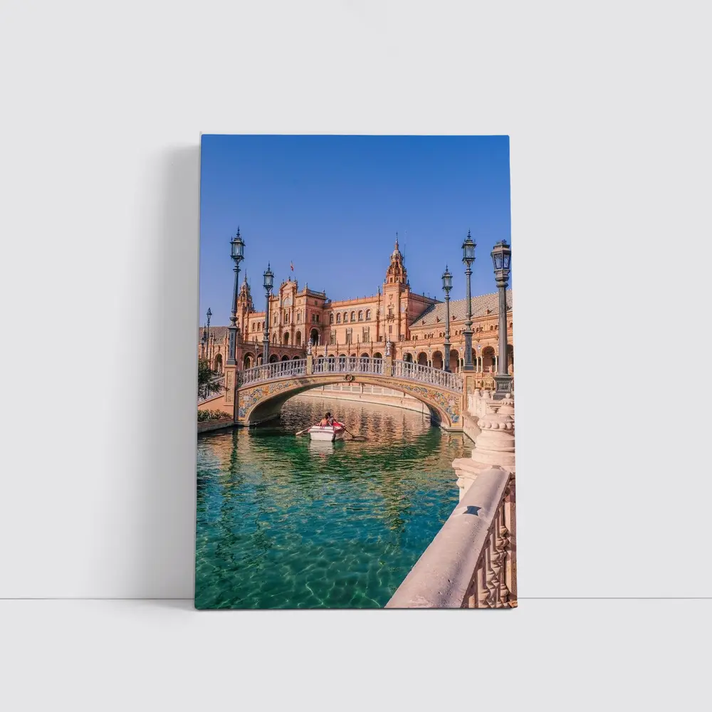 Plaza de Espana Seville Bridge Canal View – Wall Art