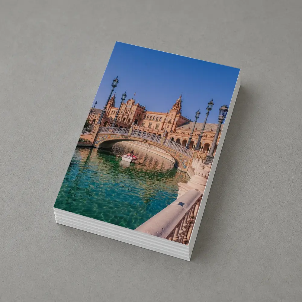 Plaza de Espana Seville Bridge Canal View – Postcards