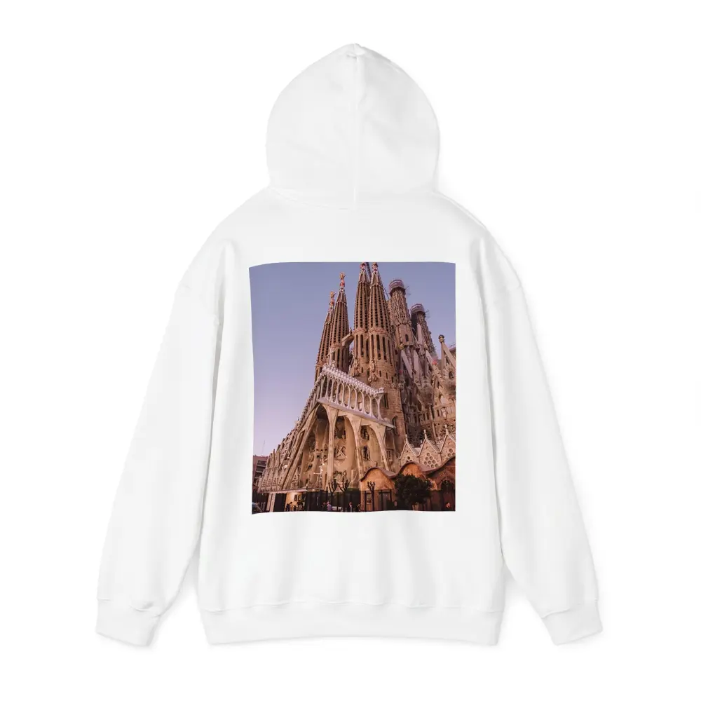Sagrada Familia Barcelona Dusk Purple Sky – Hoodies