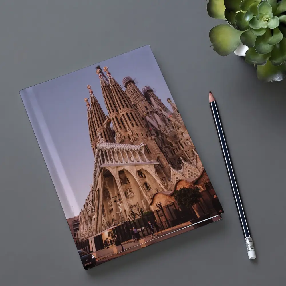 Sagrada Familia Barcelona Dusk Purple Sky – Notebooks