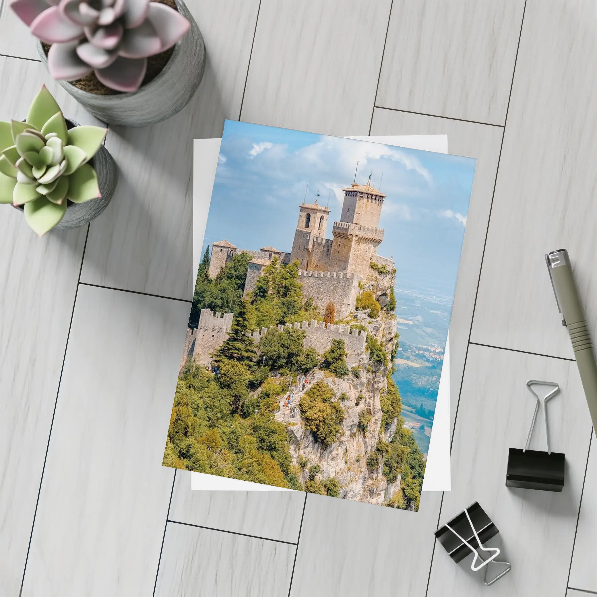 Guaita Tower San Marino Rocky Cliff – Postcards
