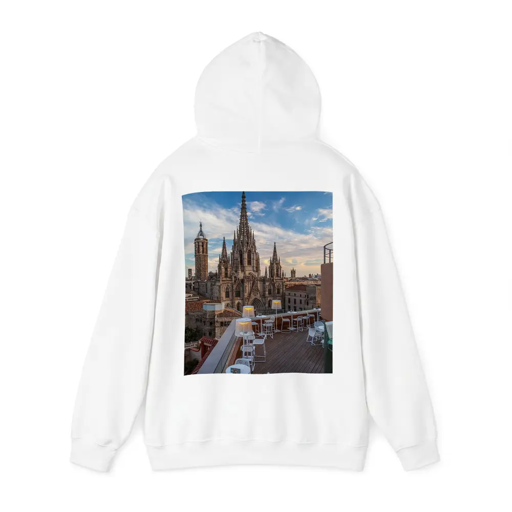Barcelona Cathedral Rooftop Terrace Sky View – Hoodies