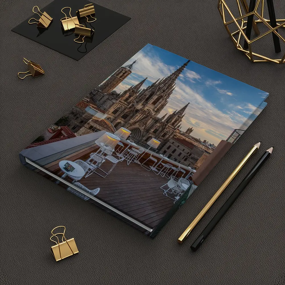 Barcelona Cathedral Rooftop Terrace Sky View – Notebooks