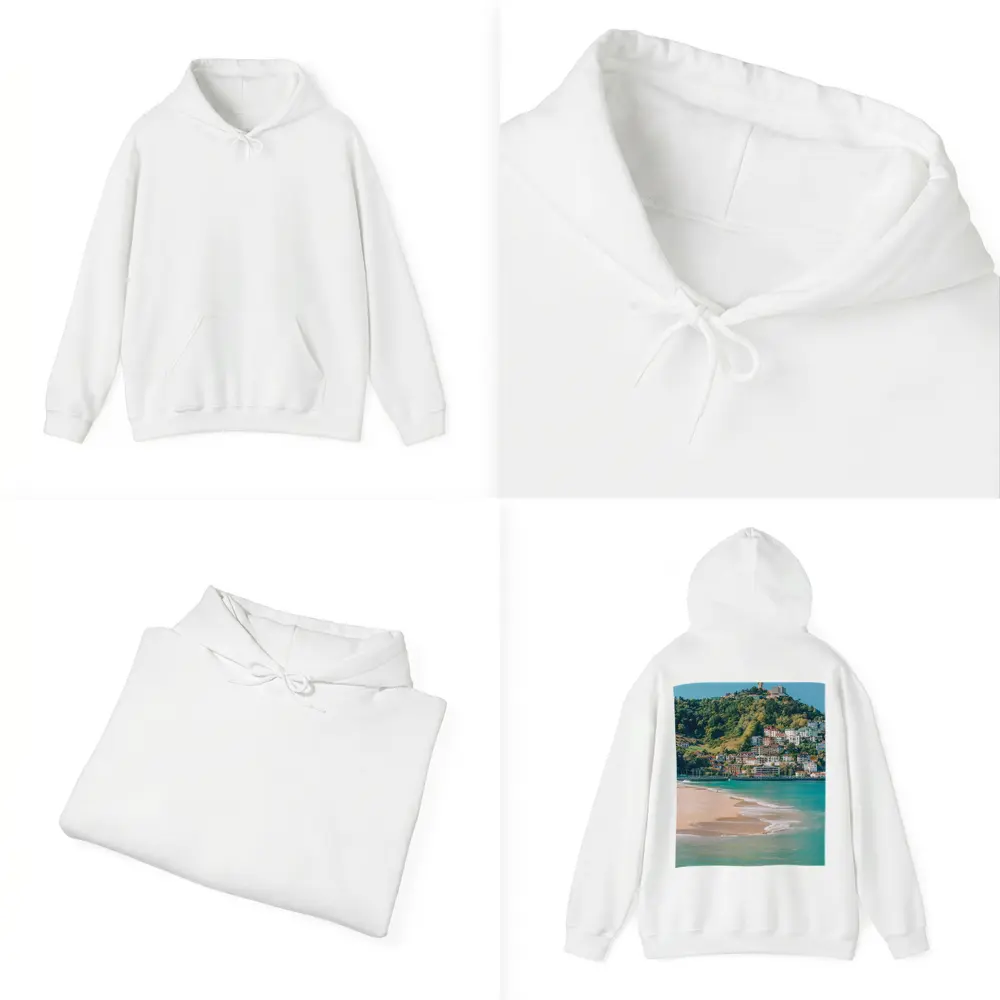 San Sebastian Beach Coastal Town Hill Spain – Hoodies