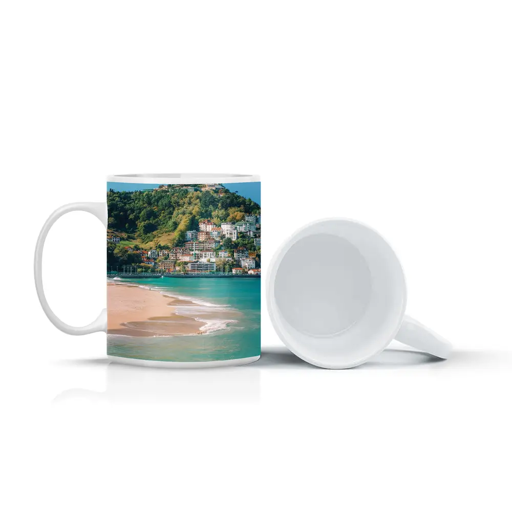 San Sebastian Beach Coastal Town Hill Spain – Mugs