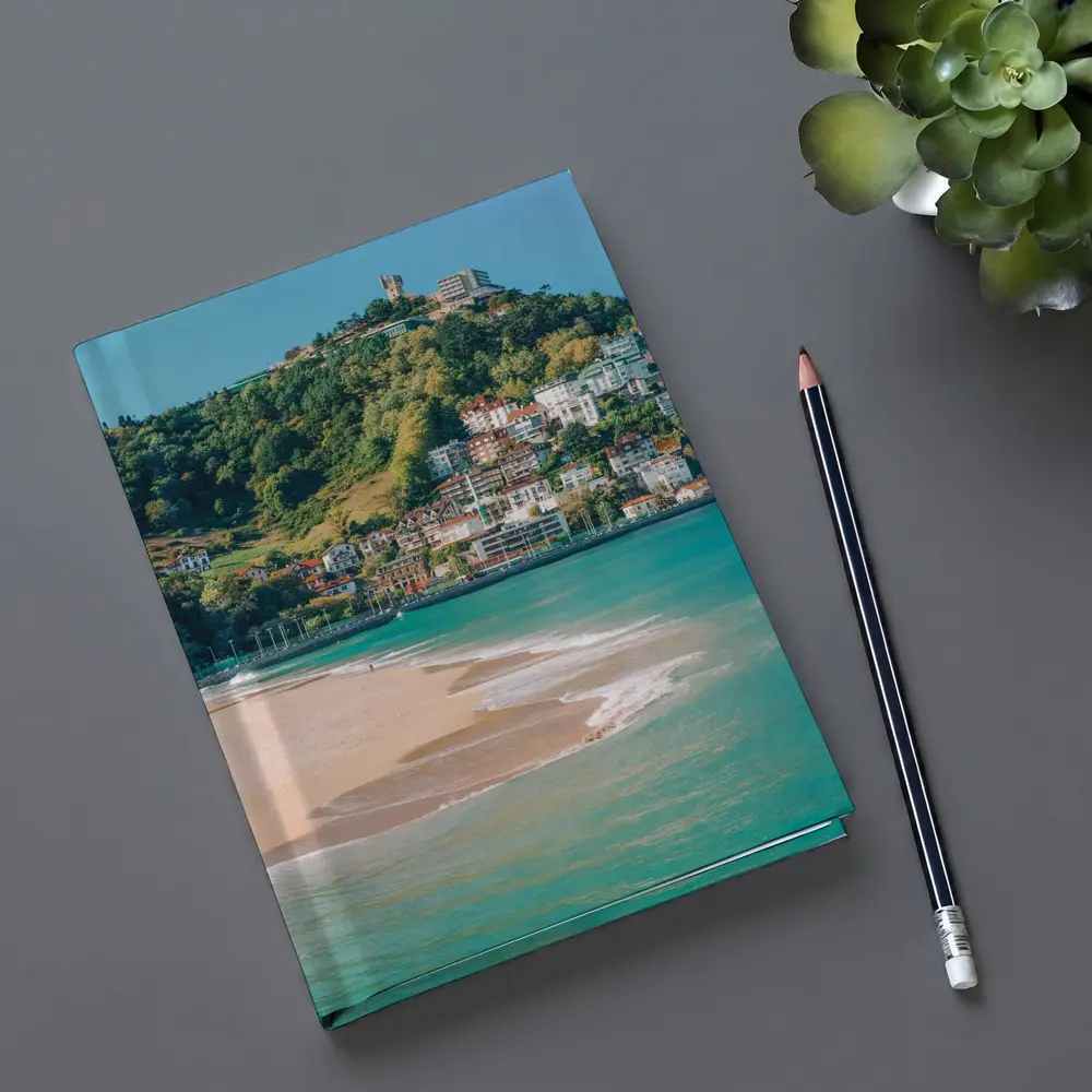 San Sebastian Beach Coastal Town Hill Spain – Notebooks