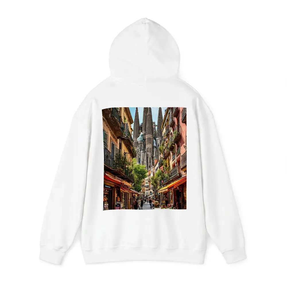 Barcelona Street Sagrada Familia Cathedral View – Hoodies