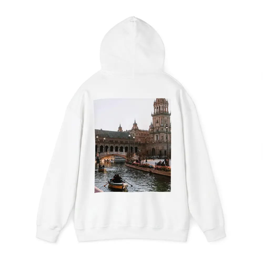 Plaza de Espana Seville Canal Rowing Boats – Hoodies