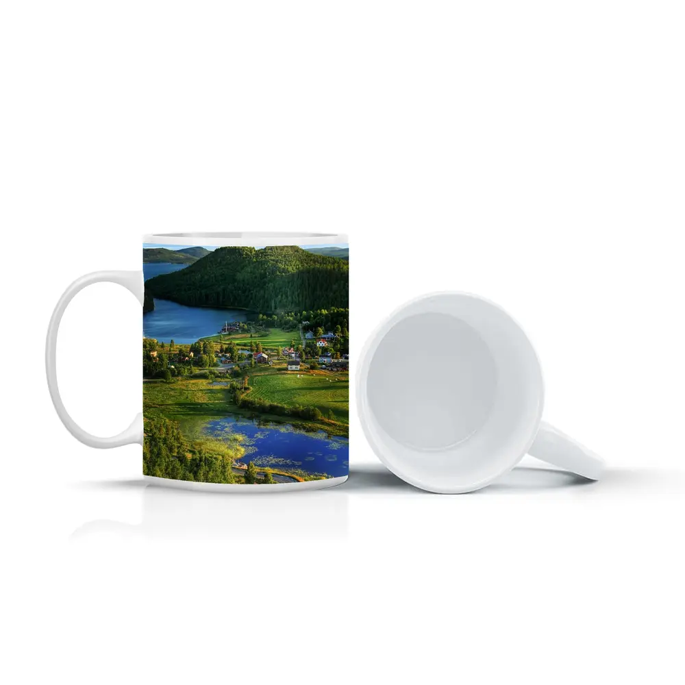 Scenic Norwegian Village Lake Green Hills – Mugs