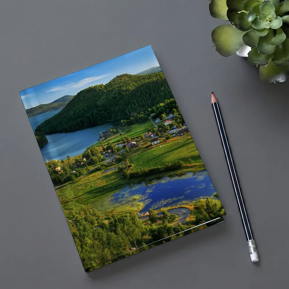 Scenic Norwegian Village Lake Green Hills – Notebooks