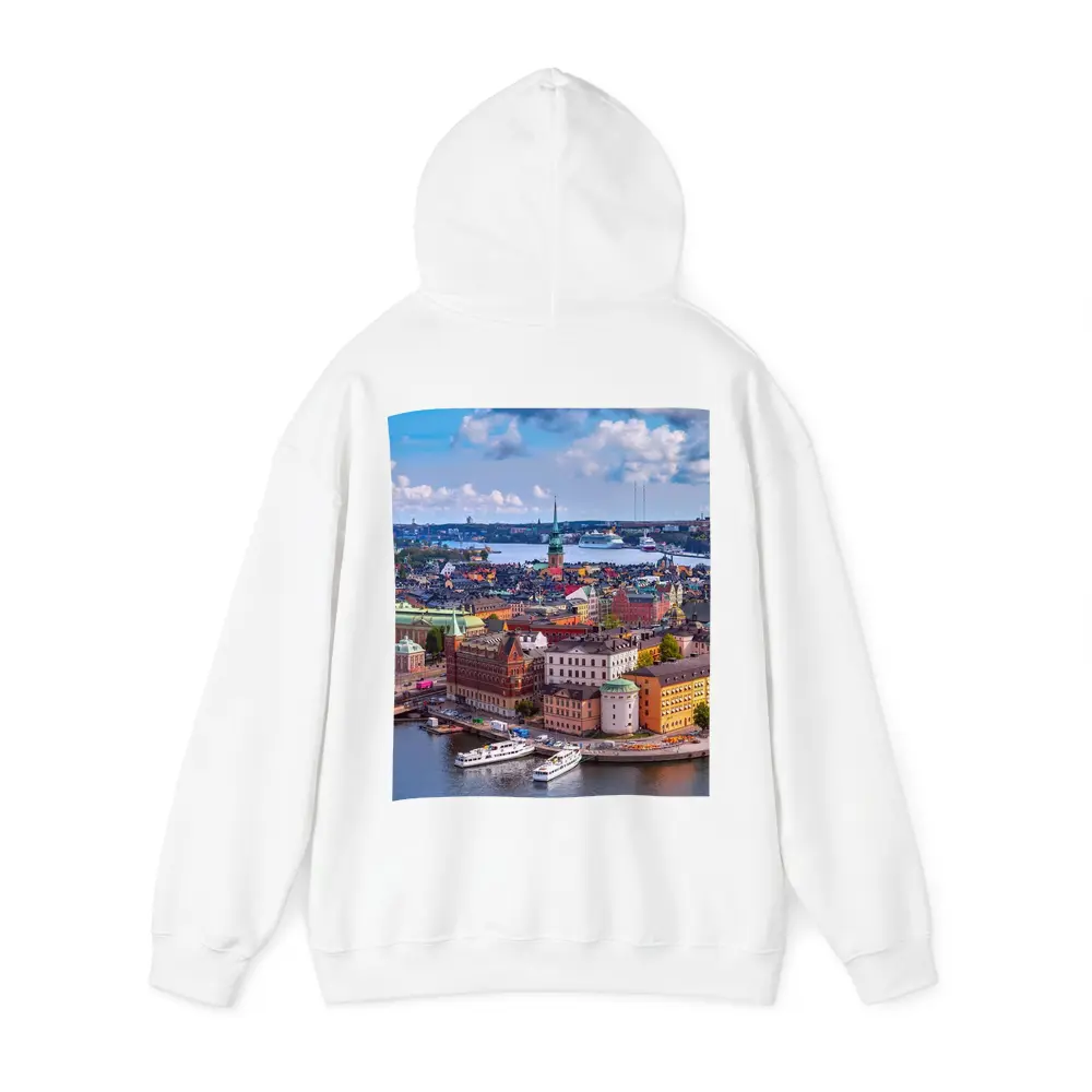 Stockholm Old Town Aerial City View – Hoodies
