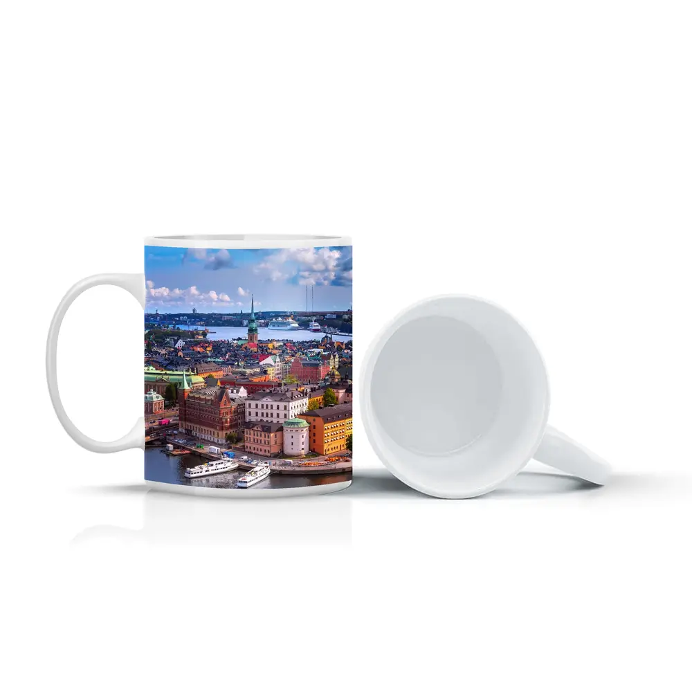 Stockholm Old Town Aerial City View – Mugs