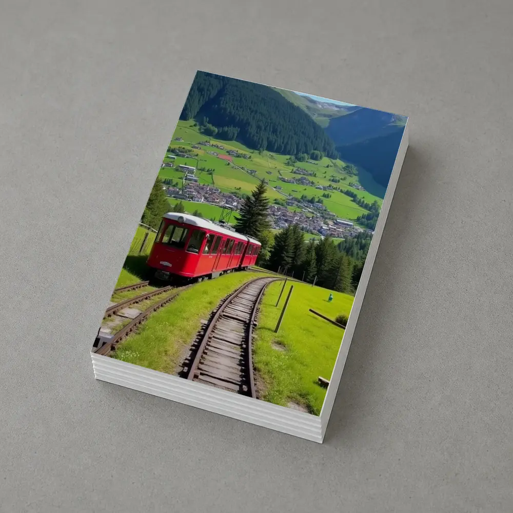 Red Mountain Train Swiss Alpine Village – Postcards