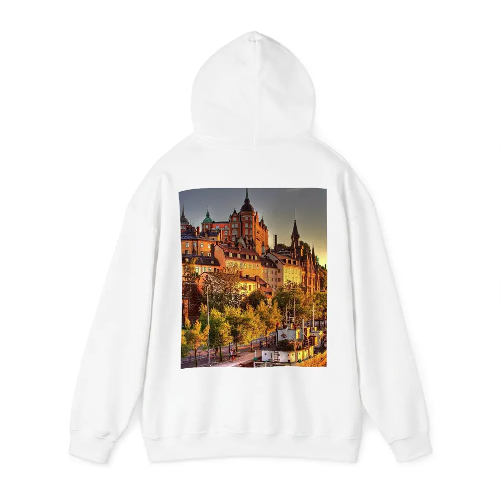 Stockholm Old Town Canal Sunset View – Hoodies