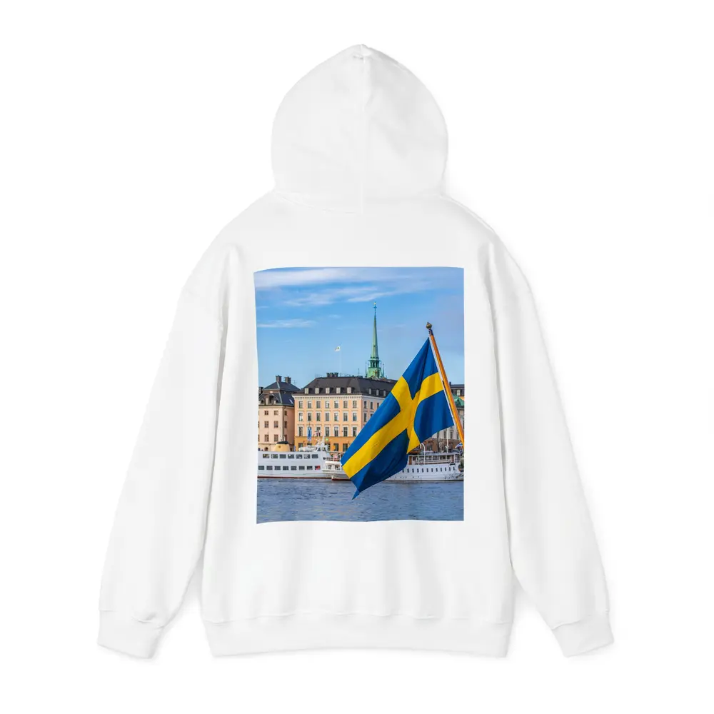 Swedish Flag Stockholm Old Town Waterfront – Hoodies