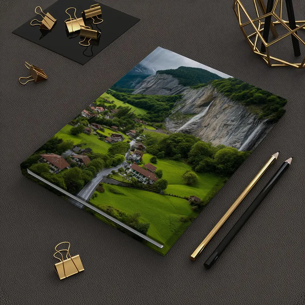 Lauterbrunnen Valley Waterfall Swiss Alpine Village – Notebooks