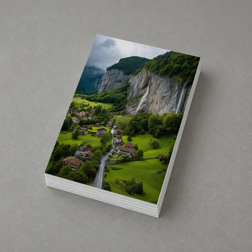 Lauterbrunnen Valley Waterfall Swiss Alpine Village – Postcards