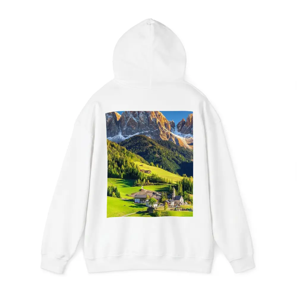 Dolomites Alpine Village Green Mountain Valley – Hoodies