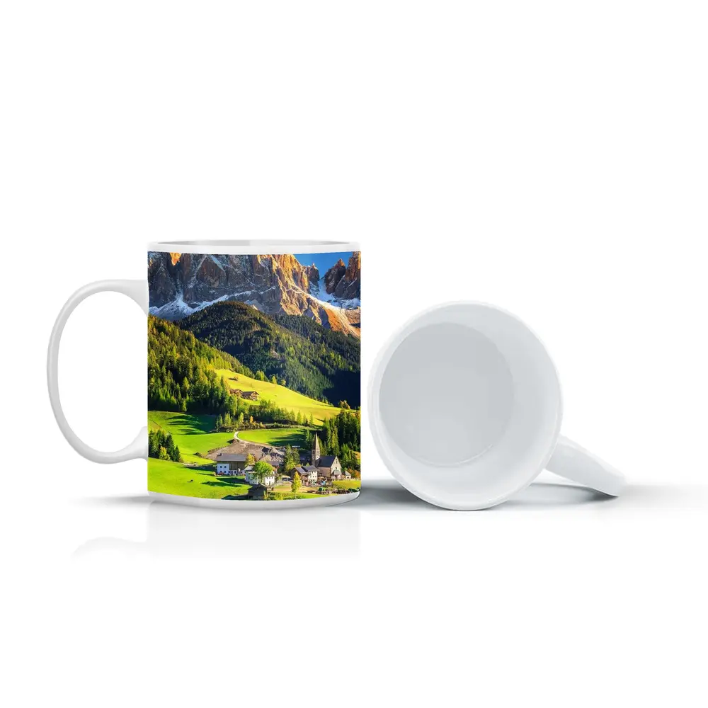 Dolomites Alpine Village Green Mountain Valley – Mugs