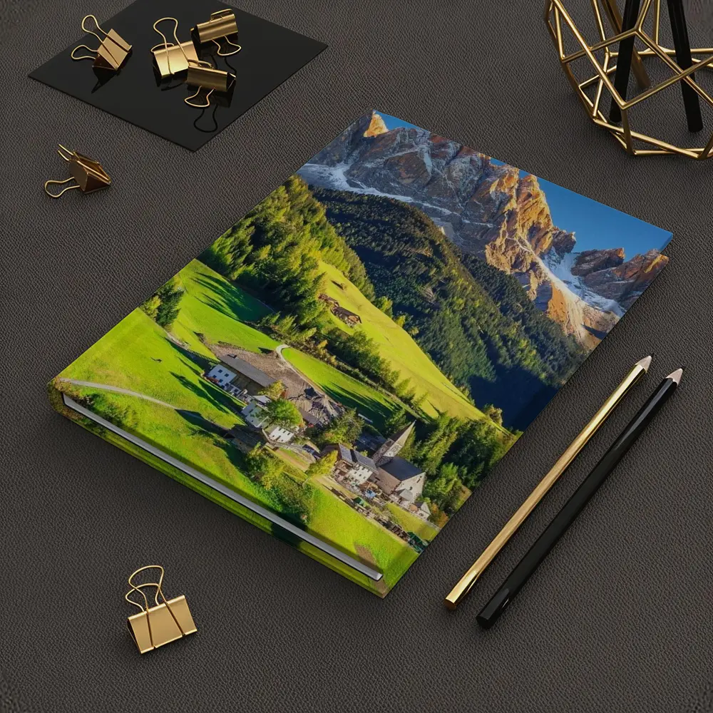 Dolomites Alpine Village Green Mountain Valley – Notebooks