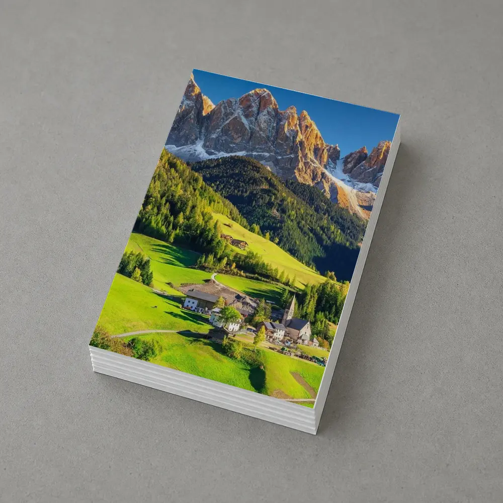 Dolomites Alpine Village Green Mountain Valley – Postcards