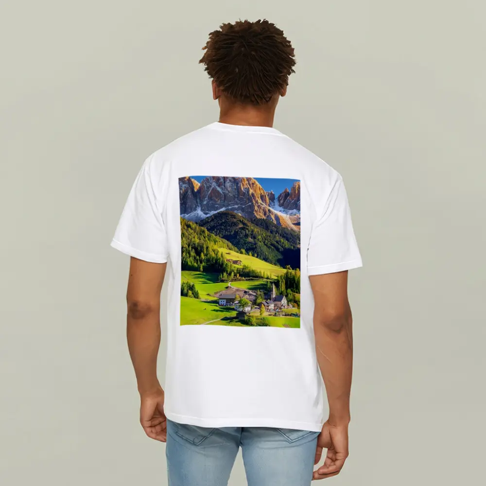 Dolomites Alpine Village Green Mountain Valley – T-Shirts