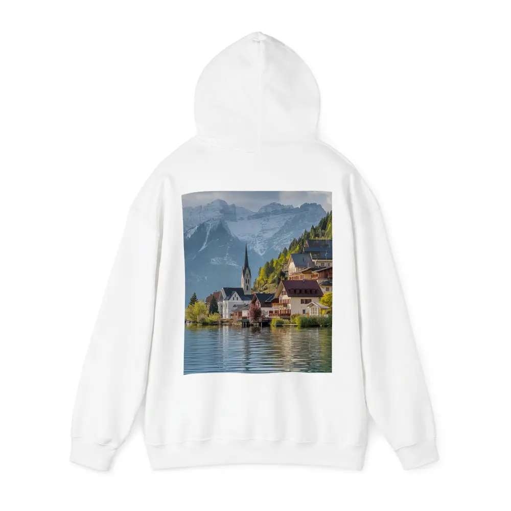 Hallstatt Village Lake Alps Mountain View – Hoodies