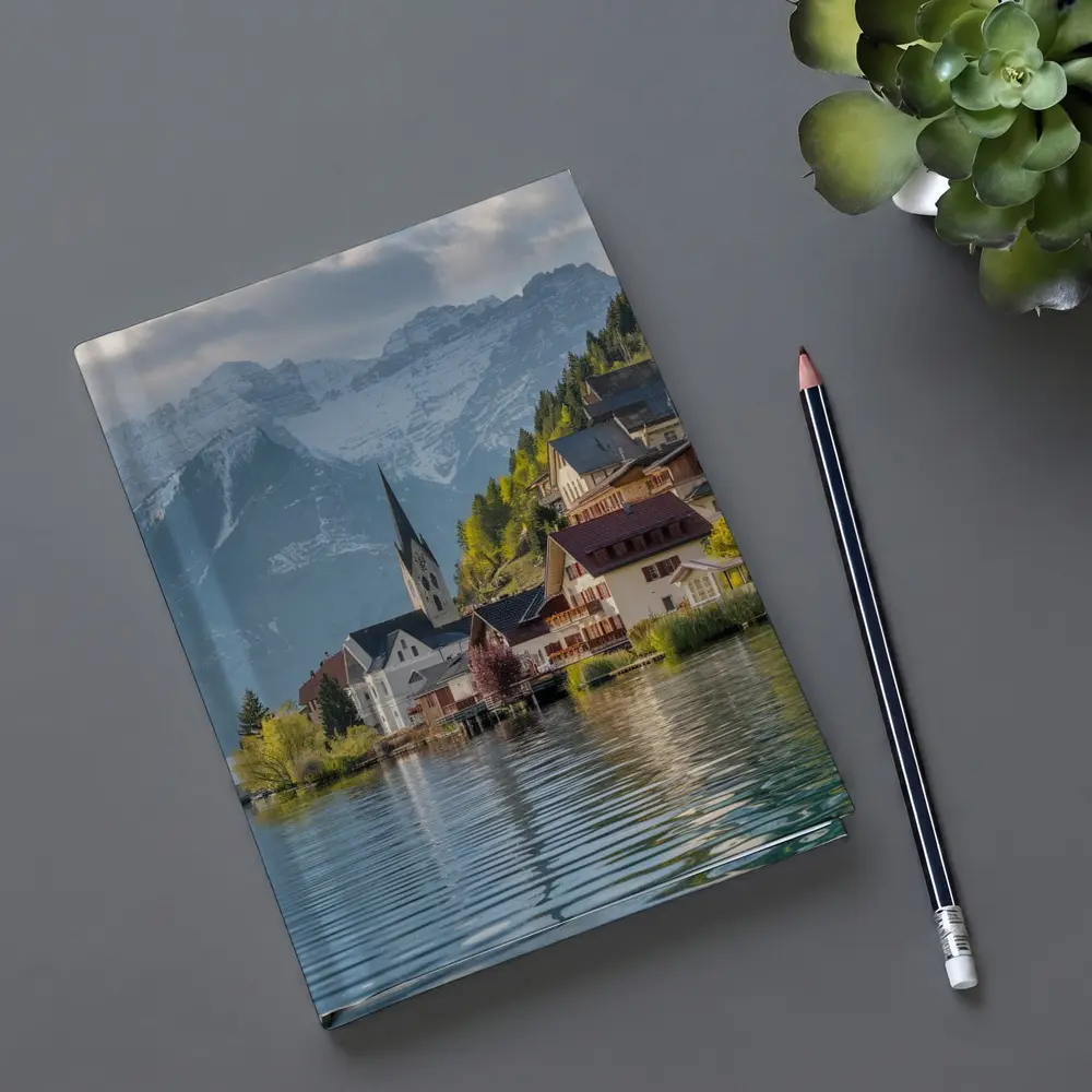 Hallstatt Village Lake Alps Mountain View – Notebooks