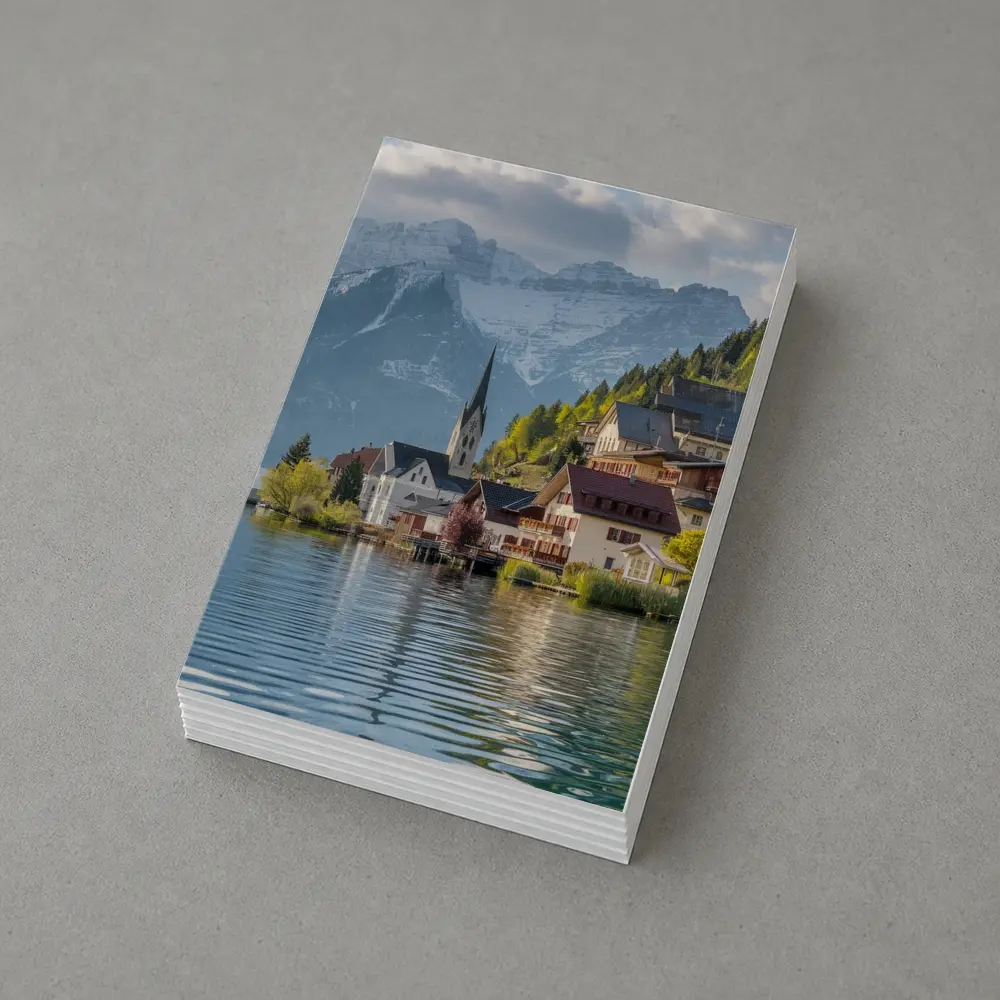 Hallstatt Village Lake Alps Mountain View – Postcards