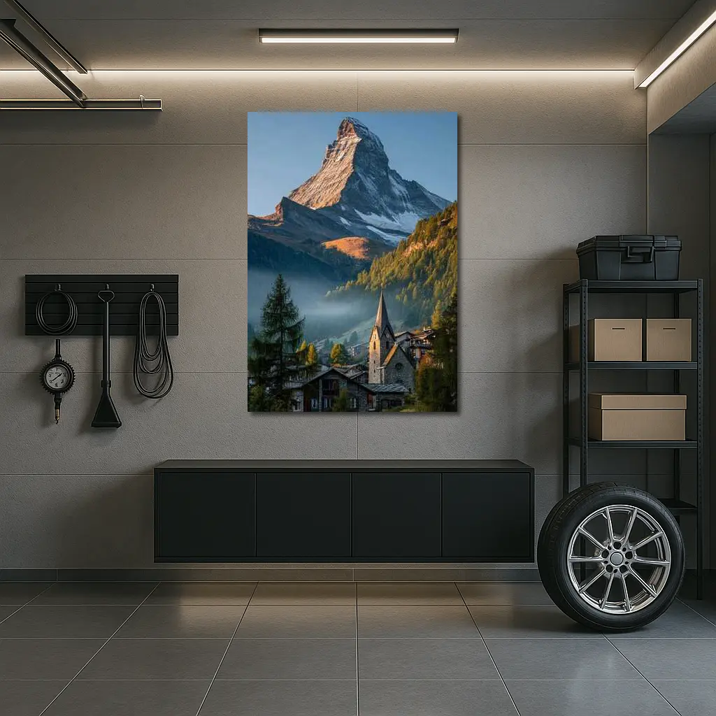 Matterhorn Peak Alpine Village Morning Light – Wall Art