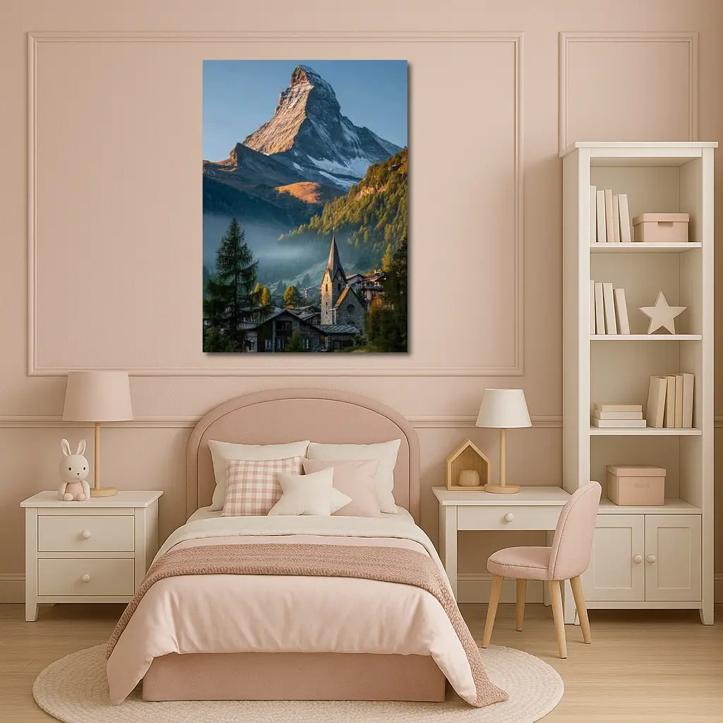 Matterhorn Peak Alpine Village Morning Light – Wall Art