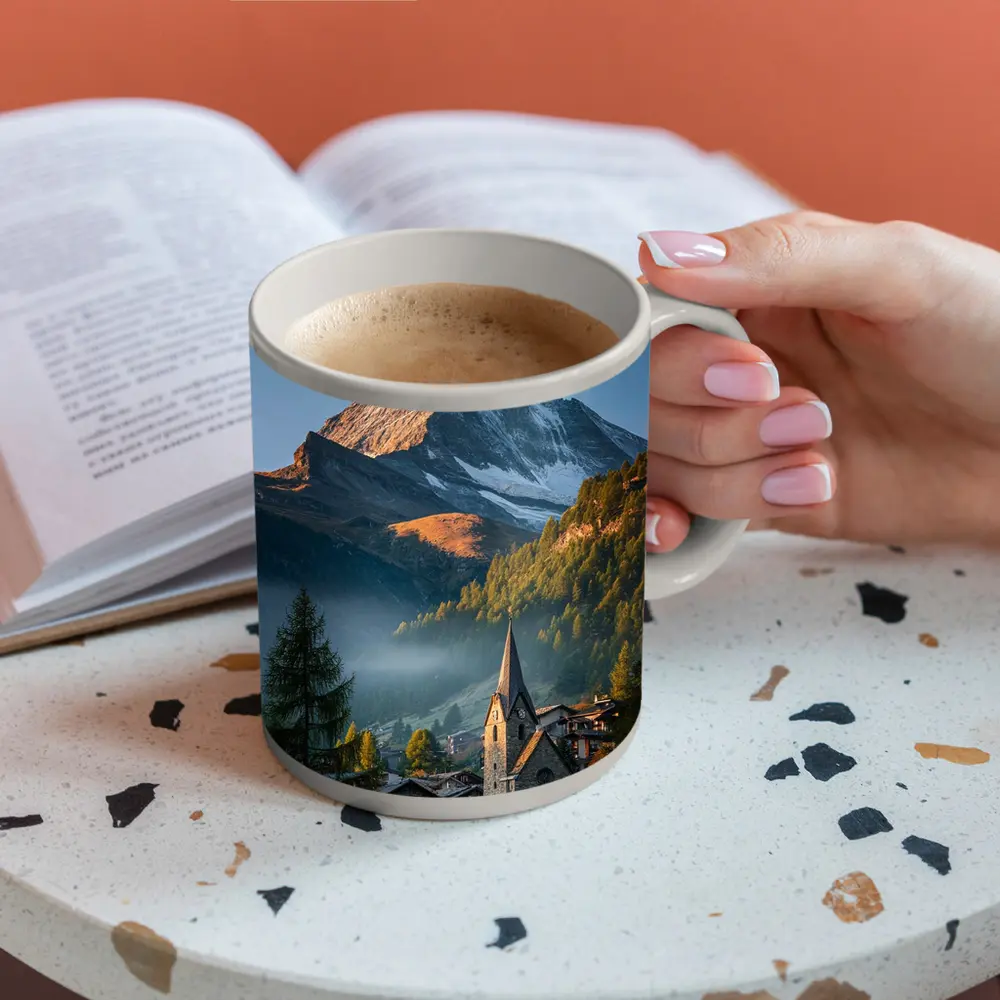 Matterhorn Peak Alpine Village Morning Light – Mugs