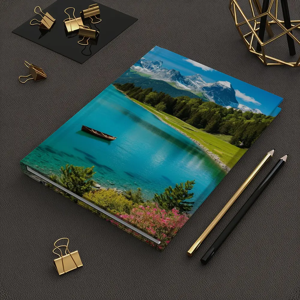 Alpine Lake Mountain Forest Turquoise Water – Notebooks