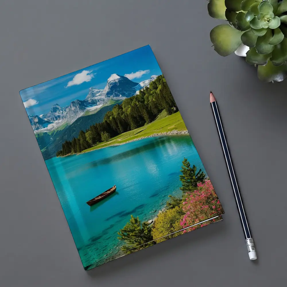 Alpine Lake Mountain Forest Turquoise Water – Notebooks