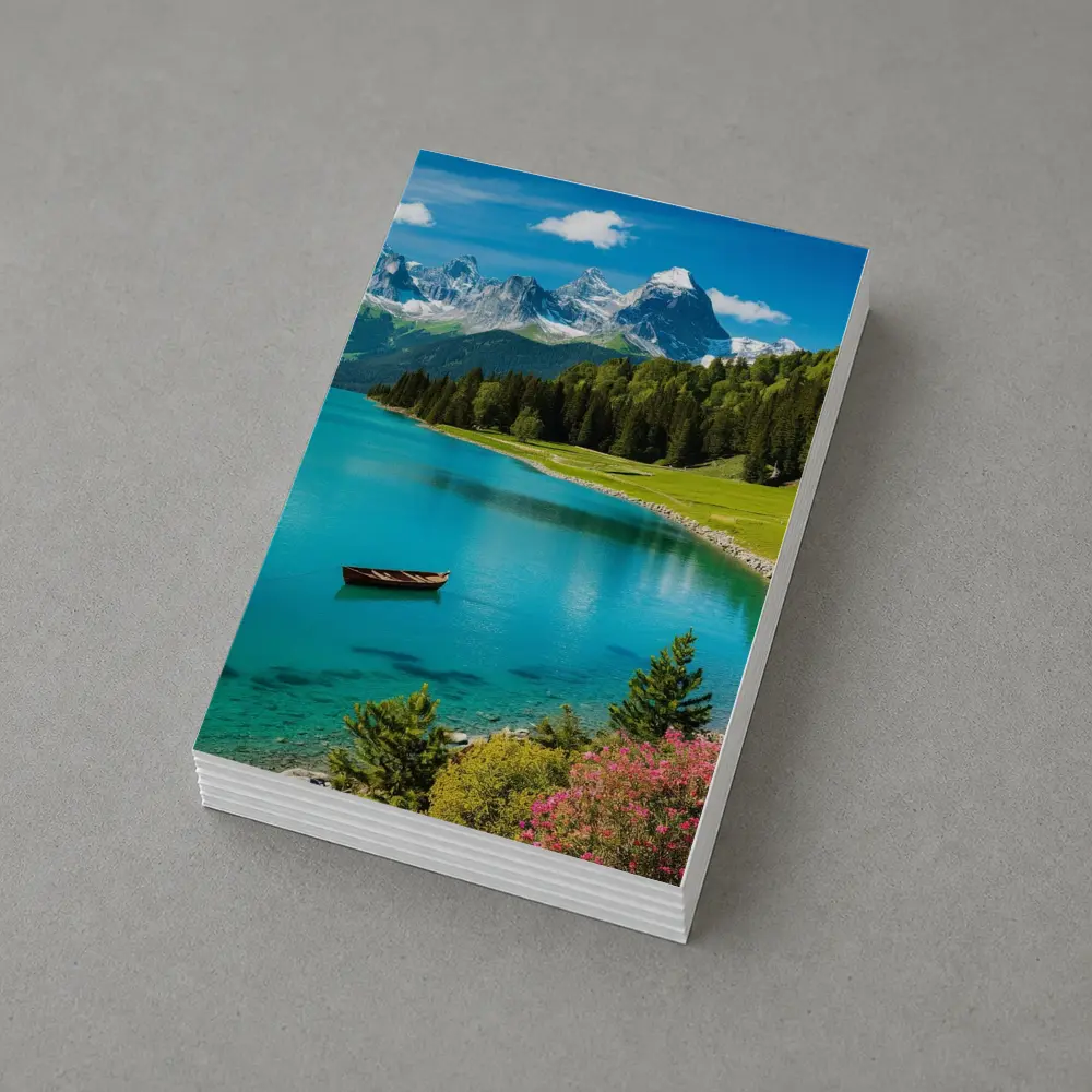 Alpine Lake Mountain Forest Turquoise Water – Postcards